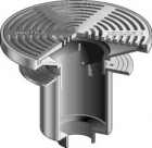 Mifab F1370 Floor Drain With 16&rdquo; Round Ad Tractor Grate And Extra Deep Sump