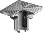 Mifab F1470 Floor Drain With 16&rdquo; Square Adj Tractor Grate &amp; Extra Deep Sump