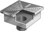 Mifab F1490 Floor Drain w/ 16&rdquo; Square Heavy Duty Tractor Grate &amp; Deep Sump