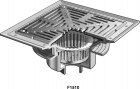 Mifab F1510 Area Drain w/ Heavy Duty Grate &amp; Sediment Bucket  (Csa Std.S413M)