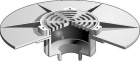 Mifab F1530 Floor Drain 9&rdquo; Rnd H-D Tractor Grate Deep Sump Membrane Collar