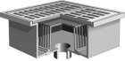Mifab Series F1580 24&rdquo; X 24&rdquo; Heavy Duty Deep Sump Drain With Bottom Outlet