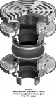 Mifab Series F1620-C Isolation Floor Drain With 9&quot; Adjustable Strainer Tractor Grate