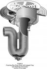 Mifab F1650-G Flushing Rim Floor Drain w/ Flushing Conn &amp; Deep Seal Trap
