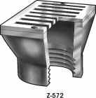 Mifab Series F1720 2 1/4&rdquo; X 3 3/4&rdquo; Gutter Drain