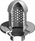 Mifab F1830-P Planting Area Drain w/ 8&rdquo; High Perforated Standpipe &amp; Dome