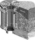 Mifab F1840 Planting Area Drain  9&rdquo; Rnd Adj Tractor Grate w/ Stainless Ballast Guard
