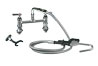 CHG KL60-3000 Series  - Pot Filler, Deck Mount, Elevated Bridge, 8&quot; O.C. Faucets