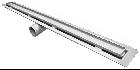 Mifab P9000-TI SO 2.5&quot; Wide, Stainless Steel Linear Shower Drain with Anchor Flange, Tile Insert, an