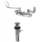 Zurn Z81106-XL-P 4in Centerset  6in Wrist Blade Hles  Pop-Up Drain Lead-free