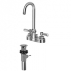 Zurn Z812A1-XL-P Centerset  3-1/2in Gooseneck, Lever Hles  Pop-Up Drain Lead-free