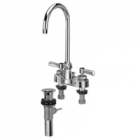 Zurn Z812B1-XL-P Centerset  5-3/8in Gooseneck, Lever Hles  Pop-Up Drain Lead-free
