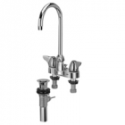 Zurn Z812B3-XL-P Centerset  5-3/8in Gooseneck, Dome Lever Hles  Pop-Up Drain Lead-free