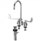 Zurn Z812B6-XL-P Centerset  5-3/8in Gooseneck, 6in Wrist Blade Hles  Pop-Up Drain Lead-free