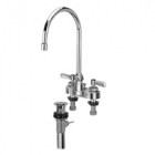 Zurn Z812C1-XL-P Centerset  8in Gooseneck, Lever Hles  Pop-Up Drain Lead-free
