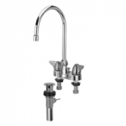 Zurn Z812C3-XL-P Centerset  8in Gooseneck, Dome Lever Hles  Pop-Up Drain Lead-free