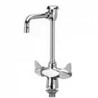 Zurn Z826T3-XL Double Lab Faucet  4-1/2in Vacuum Breaker Spout  Dome Lever Hles Lead-free