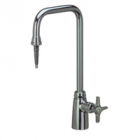 Zurn Z82800 Deionized Single Lab Faucet  6in Spout, Serrated Nozzle Outlet  Four Arm Hle.