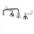 Zurn Z831H4-XL Widespread  12in Tubular Spout  4in Wrist Blade Hles.