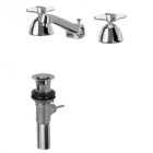Zurn Z831R2-XL-P Lead-Free Widespread  5in Cast Spout  Four-Arm Hles  Pop-Up Drain Lead-Free