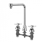 Zurn Z831S2 Widespread  8in Bent Riser Spout  Four-Arm Hles