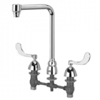 Zurn Z831S4 Widespread  8in Bent Riser Spout  4in Wrist Blade Hles.