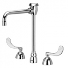 Zurn Z831U4-XL Lead-Free Widespread  6in Vacuum Breaker Spout  4in Wrist Blade Hles.
