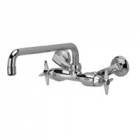 Zurn Z841H2-XL Service Sink Faucet  12in Tubular Spout  Four Arm Hles. Low-lead compliant
