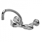 Zurn Z841J3 Service Sink Faucet  9-1/2in Tubular Spout  Dome Lever Hles.