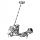 Zurn Z841M2 Service Sink Faucet  6in Vacuum Breaker Spout, Four-Arm Hles, Pail Hook, 3/4in Hose End