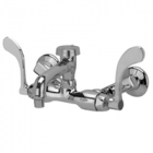 Zurn Z841Q4 Service Sink Faucet  6in Vacuum Breaker Spout, 4in Wrist Blade Hles  Aerated Outlet