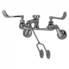 Zurn Z842D6-LSI-2XT Clinical Service Sink Faucet  6in Wrist Blade Hles, Bottom Brace  3/4in Hose End