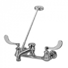 Zurn Z842M4 Sink Faucet  6in Vacuum Breaker Spout, 4in Wrist Blade Hles, Pail Hook, 3/4in Hose End