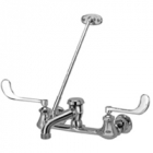 Zurn Z842M6 Sink Faucet  6in Vacuum Breaker Spout, 6in Wrist Blade Hles, Pail Hook, 3/4in Hose End