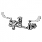 Zurn Z842N4 Sink Faucet  6in Vacuum Breaker Spout, 4in Wrist Blade Hles  3/4in Hose End .
