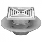 Zurn Z1727 5&quot; 6&quot; or 8 in Square Top Adj Med-Duty Floor Drain