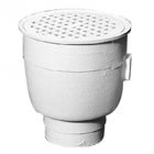 Zurn Z1960 8in Diameter A.R.E. Sani-Flor Receptor 6in Sump Depth