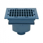 Zurn Z662-HF 16in Square top Heavy-Duty Drain w High Flow Ductile Iron Grate