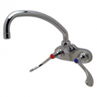 Zurn Z812J4-XL-TWM Wall-Mounted Centerset  9-1/2in Tubular Spout  4in Lever Hles Lead-free