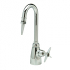 Zurn Z825A2-6F Single Lab Faucet  3 1/2in Gooseneck, Serrated Nozzle Outlet  Four Arm Hle