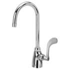 Zurn Z825B4-XL Single Lab Faucet  5-3/8in Gooseneck  4in Wrist Blade Hle Lead-free