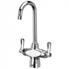 Zurn Z826A1-XL Double Lab Faucet  3-1/2in Gooseneck  Lever Hles Lead-free