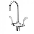 Zurn Z826B4-XL Double Lab Faucet  5-3/8in Gooseneck  4in Wrist Blade Hles Lead-free
