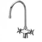 Zurn Z826C2-XL Double Lab Faucet  8in Gooseneck  Four Arm Hles Lead-free
