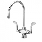 Zurn Z826C4-XL Double Lab Faucet  8in Gooseneck  4in Wrist Blade Hles Lead-free