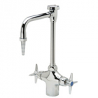 Zurn Z826U2-6M Double Lab Faucet  6in Vacuum Breaker Spout, Four Arm Hles  Serrated Nozzle Outlet.