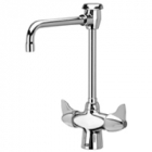Zurn Z826U3-XL Double Lab Faucet  6in Vacuum Breaker Spout  Dome Lever Hles Lead-free