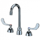Zurn Z831A4-XL-ICT Widespread  3-1/2in Gooseneck  4in Wrist Blade Hles, Interconnecting Copper Tubes