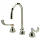 Zurn Z831B4-XL-ICT Widespread  5-3/8in Gooseneck  4in Wrist Blade Hles, Interconnecting Copper Tubes