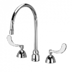 Zurn Z831C4-XL-140 Widespread  8in 140 Degree Restricted Gooseneck  4in Wrist Blade Hles Lead-free